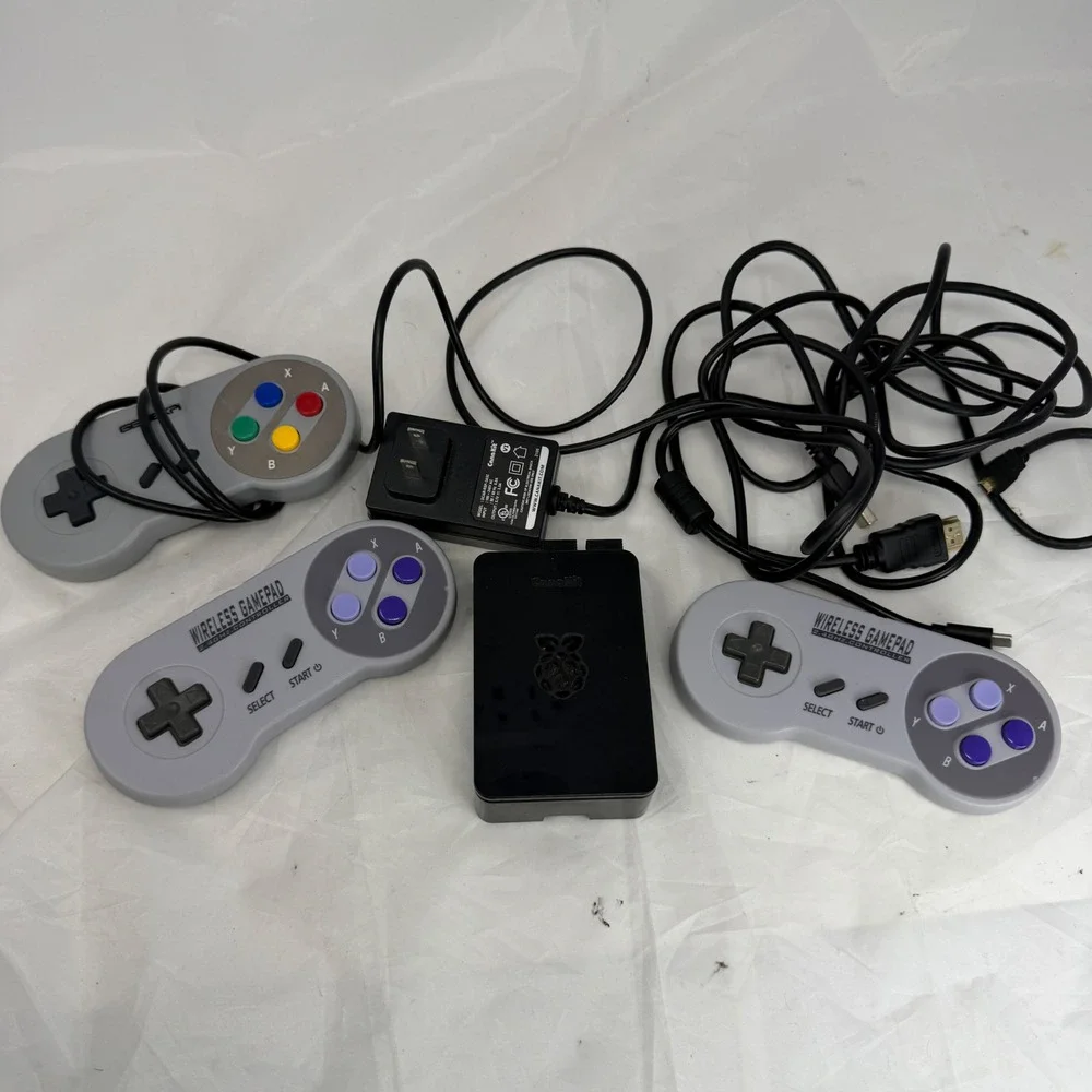 Raspberry Pi 4 Model B CanaKit Retro Gaming Bundle 3 Controllers & Power Supply